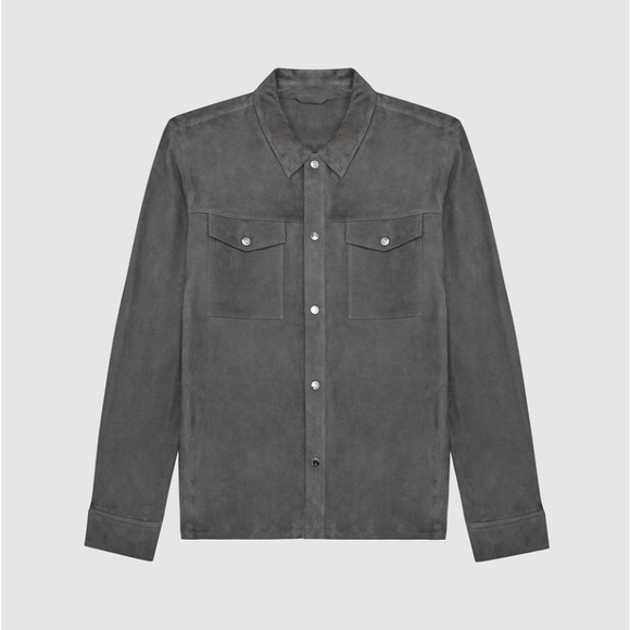 Reiss Hurricane Suede Overshirt (S) - Picture 5 of 12
